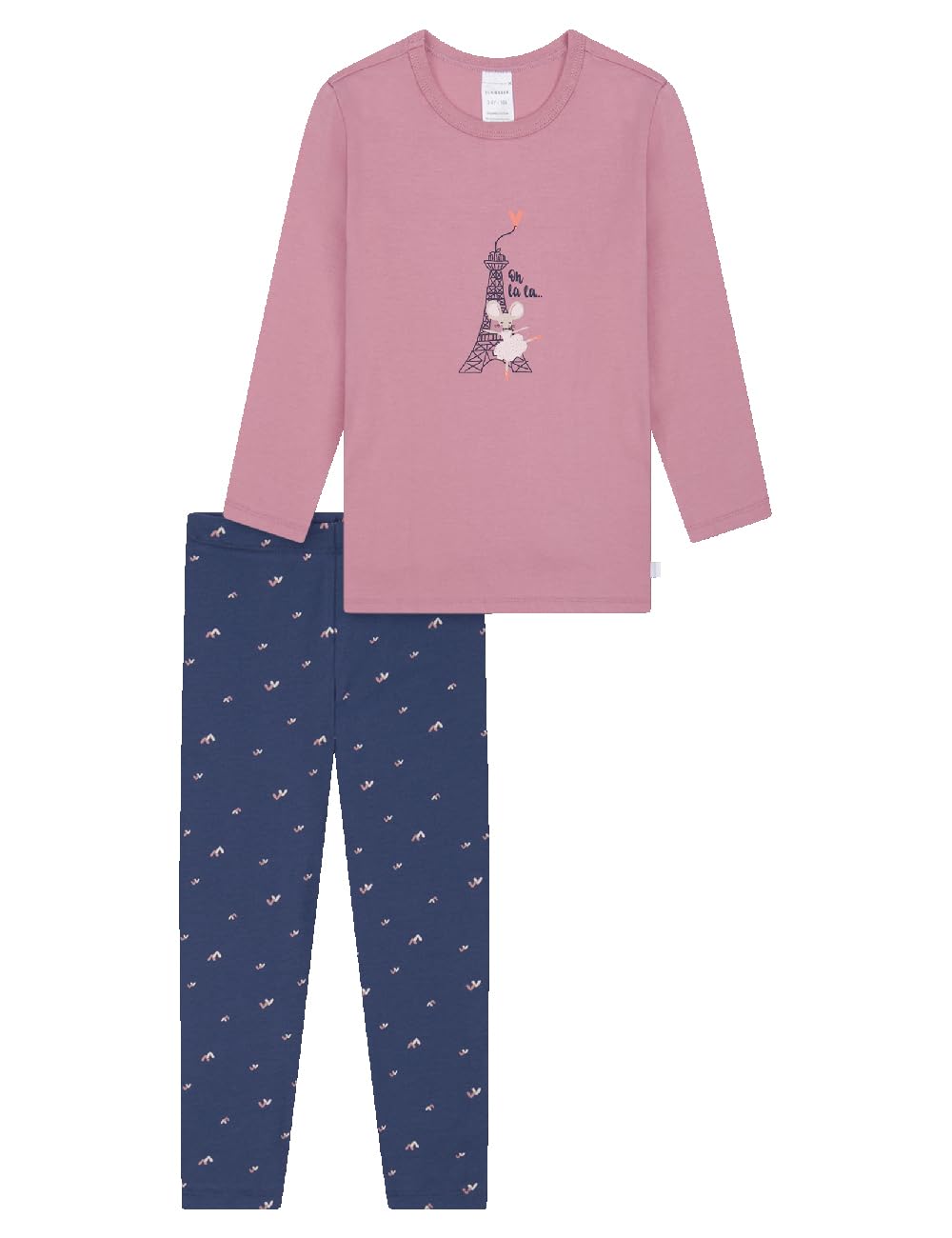Schiesser Pidżama — zestaw Dziewczynki Schiesser Mädchen Schlafanzug Set Pyjama Lang - 100% Organic Bio Baumwolle - Größe 92 Bis 140