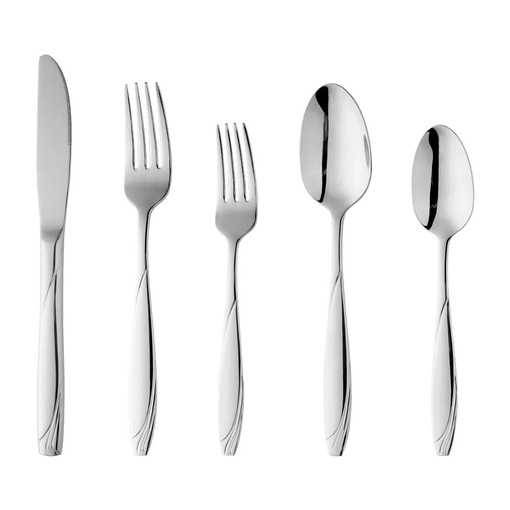 Amazon | Do Buy カトラリーセット 5本セット シルバー 洋食器 18-8 Amazon | Do Buy カトラリーセット 5本セット シルバー 洋食器 18-8