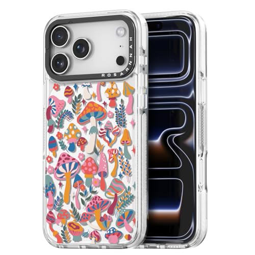 Coque iPhone Pro Rosarnnah paillettes avec motif champignon