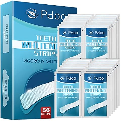 56 Teeth Whitening Strips (28-Day), Non-Sensitive Teeth Whitening Kit, Non-Slip Whitening Strips, Professional Teeth Whitener, Fast-Result Products Cover