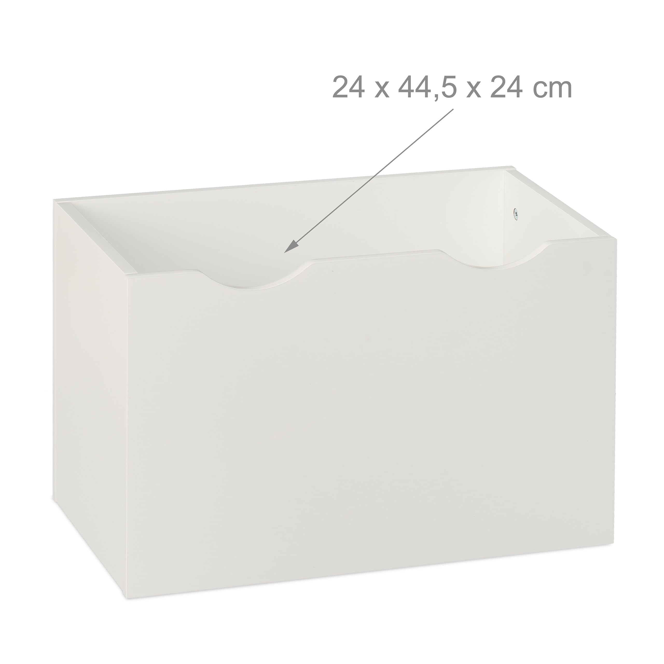 Relaxdays Scaffale Portagiochi Bambini, Libreria a Scomparti Porta Libri e Giocattoli, 69,5x50,5x28 cm, Rotelle, Bianco