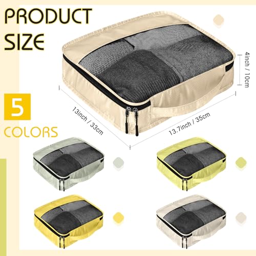 Bulyoou Packing Cubes for Suitcase Large Organizer Bags,M,Yellow by Bulyoou - Used condition - US$4.35