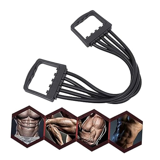 Adjustable Chest Expander Spring Steel Arm Resistance Bands for Muscle Fitness Training Lightweight Home Gym Equipment for Upper Body Strength Suitable for Indoor and Office