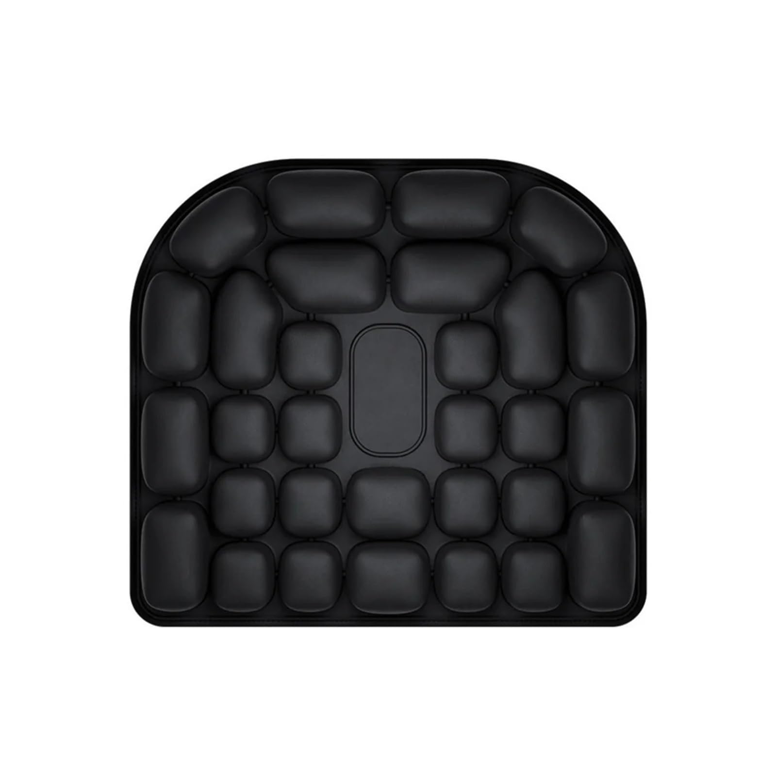 Jeiuvrao car seat cushion 3D Air Pressure Relief Cushion Inflatable Lumbar Support Pillow Ergonomic(HF001 Black)