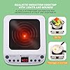 CUTE STONE Pretend Play Kitchen Toy with Cookware Steam Pressure Pot and Electronic Induction Cooktop, Cooking Utensils, Toy Cutlery, Cut Play Food, Shopping Basket Learning Toy for Girls Boys #1