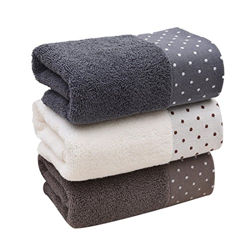 Toallas de baño de algodón, lavables a máquina, 3 piezas Cover