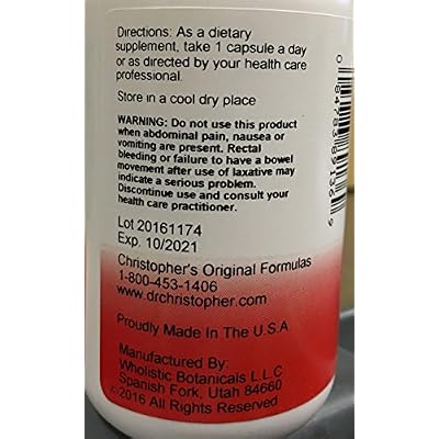Christopher's Original Formulas Quick Colon Part 1, Colon Health Support, 100 Veg Caps