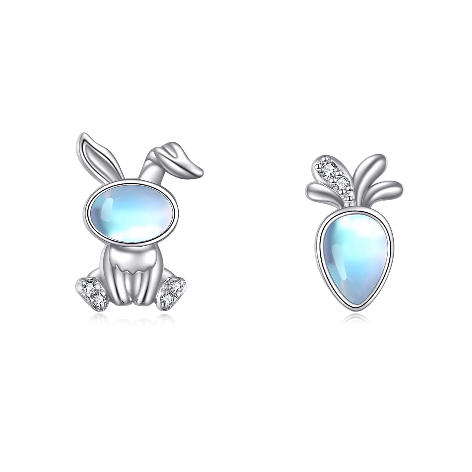 Orecchini A Perno A Testa Di Cavallo In Argento Sterling