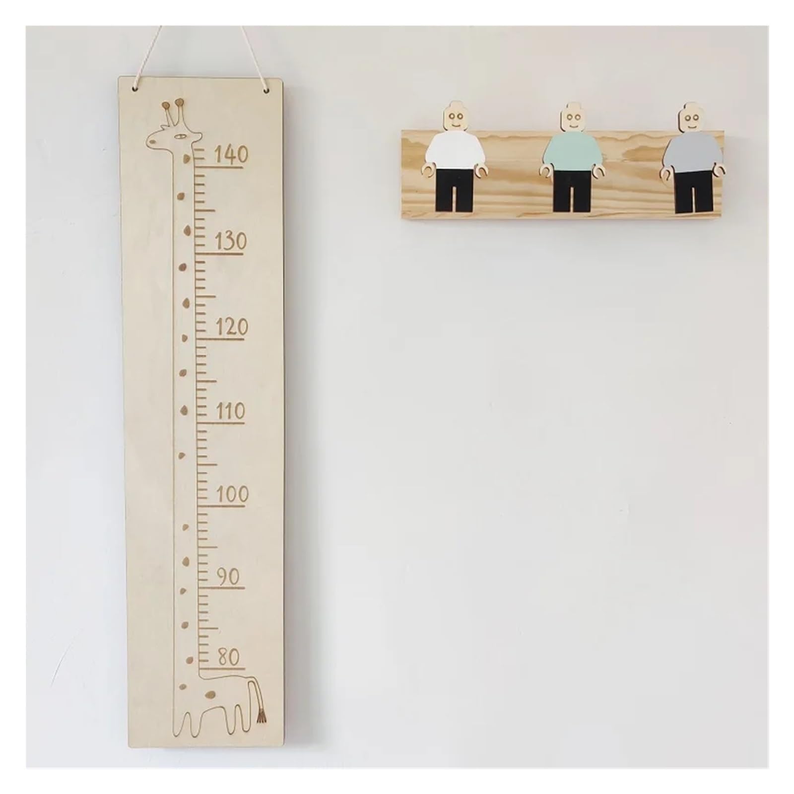 Metro Bambini Parete Grafico dell'altezza dei bambini Misuratore da parete in legno Misuratore di crescita del bambino Righello sospeso Decorazioni for la camera dei bambini Puntelli for foto giraffa