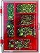 Eagle Claw LAZER 2X TREBLE KAHLE, gold swivels, red/clear case, 1 (SWVLASST1)