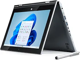 Notebook 2 em 1 Positivo Duo C464C Intel Celeron 4GB de Memória RAM 64GB de Armazenamento 11.6" IPS Full HD touch com caneta Windows 10 Home - Cinza