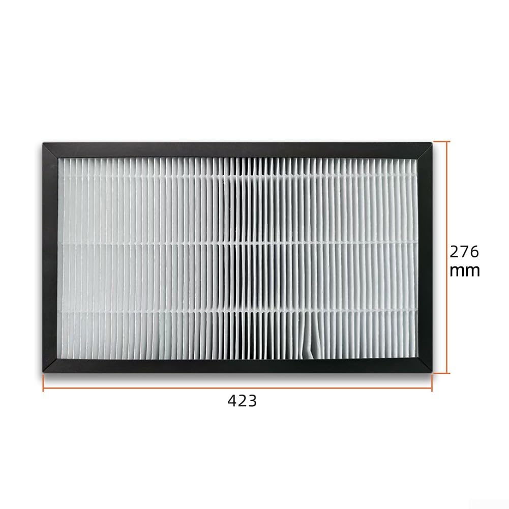 Paquete de 3 cajas de filtro de sistema de ventilación con purificación de tres capas, HEPA y carbón activado para calidad del aire del ventilador de conducto (200 mm)