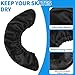 Vinsot 2 Pairs Ice Skate Guards Hockey Ice Skate Blade Covers Kids Absorbent Figure Soakers Hockey Accessories Oxford Fabric Skating Cover Blades for Kid Youth Adult Men Women Boy Girl (S)