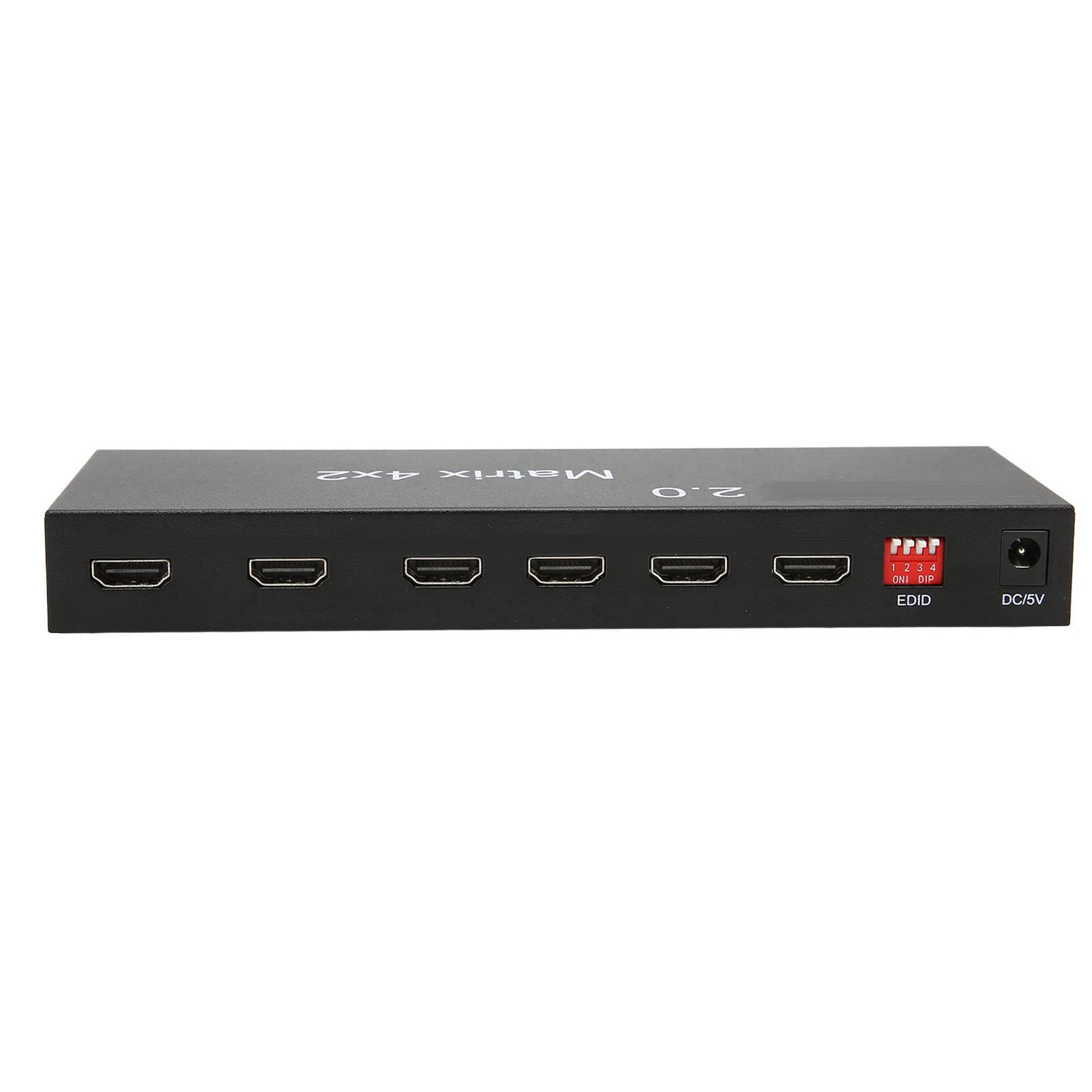 Switch HDMI Splitter HDMI 4K, Splitter Switcher HDMI, 4 in 2 Out 4K a 60 Hz Uscita audio ottica da 3,5 mm Telecomando Splitter video 100 V‑240 V(EU PLUG)