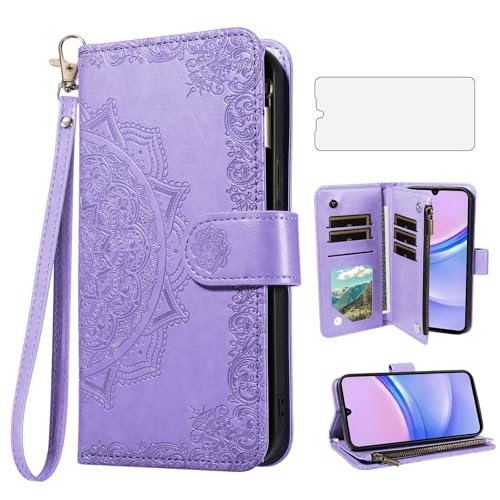 Coque Samsung A15 5G violette pour protéger votre écran et ranger vos cartes bancaires