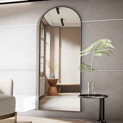 Image of Koonmi 71x26 Arched Full Length Mirror, Floor Mirror with Stand