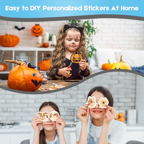 Hochwertiges bedruckbares Vinyl-Aufkleberpapier für Tintenstrahldrucker - A4-Format (297 x 210 mm) Wasserfeste selbstklebende Aufkleber, kompatibel mit Cricut (Transparent, 30 Blätter)