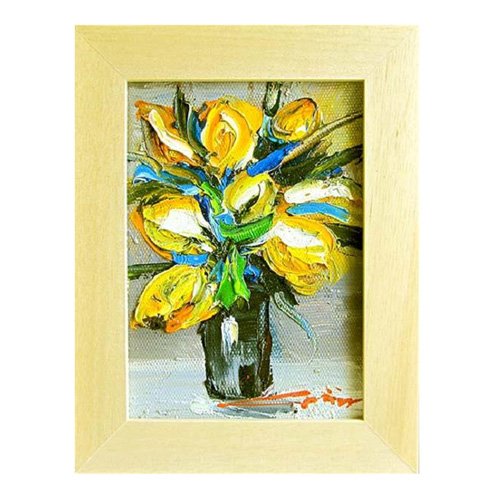 Amazon.co.jp: 額装花油絵印象画 チューリップ FL-23-33 5350aj