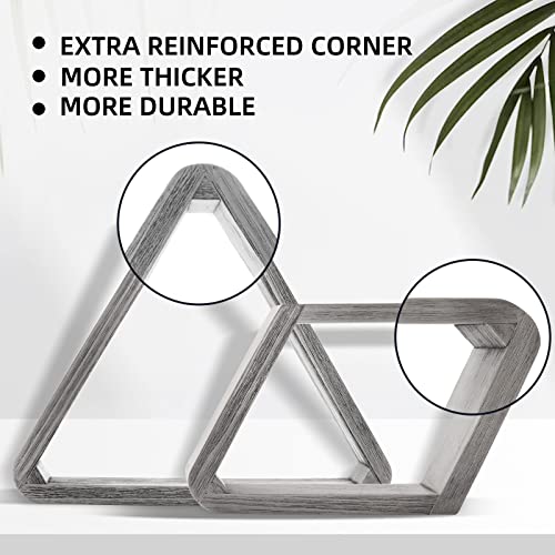 GSE Games & Sports Expert Deluxe Heavy Duty Solid Wood Billiard 8-Ball Triangle / 9-Ball Diamond Pool Ball Racks for 2-1/4" Pool Balls, Billiards Accessories - Image 3