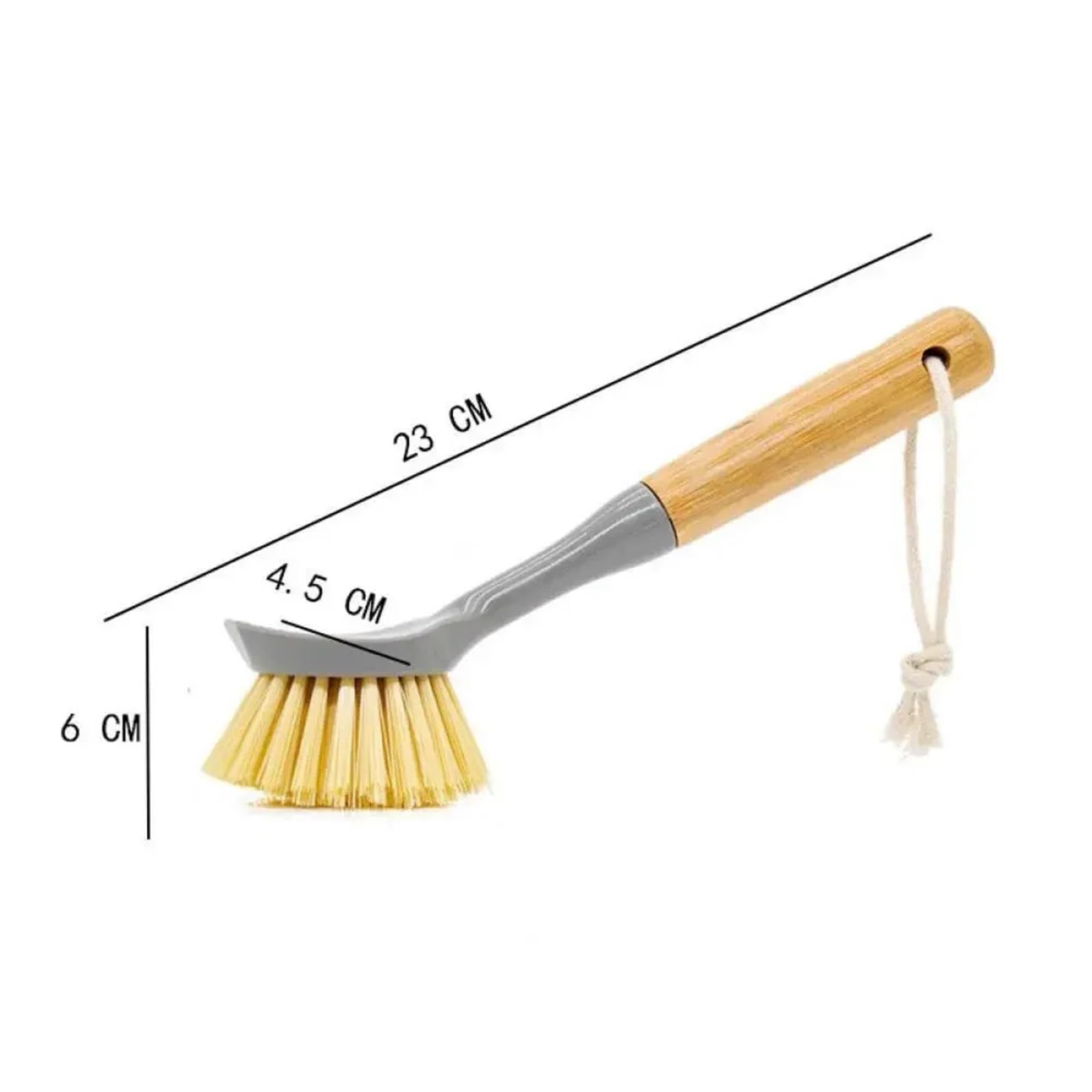 Cepillo para Platos, Cepillo de Limpieza de ollas, Mango de Madera Antiadherente, depurador Largo, descontaminación, Multicolor(2pcs White)