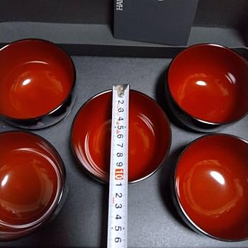 Amazon.co.jp: お椀5客揃え森英恵 汁椀揃え HANAE MORIしっきシック Amazon.co.jp: お椀5客揃え森英恵 汁椀揃え HANAE MORIしっきシック