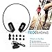 Pyle MP3 Player Bluetooth Headphone - Waterproof Swim IPX8 Flexible Wrap-Around Style Headphones Built-in Rechargeable Battery Bluetooth w/ 8GB Flash Memory & Replacement Earbuds - PSWP28BK Black