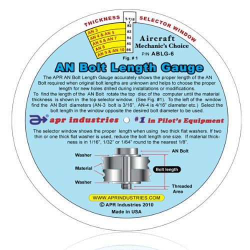 AN Bolt Length Gauge (6" Disc)