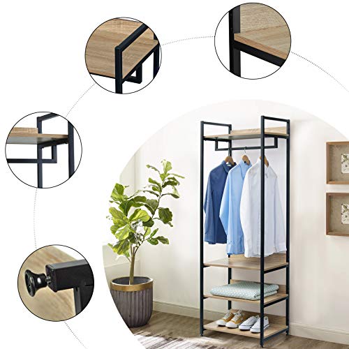 WOLTU Stand Appendiabiti con Ripiani Attaccapanni