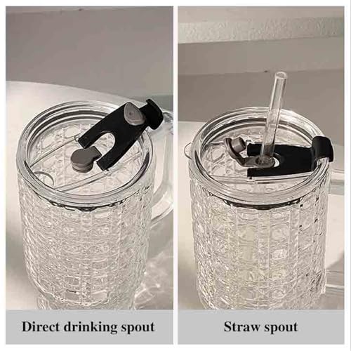 Vasos de vidrio 24 oz con relieve diamante de alta transparencia 4