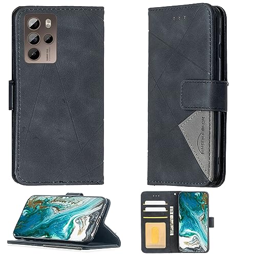 Jioeuinly GX-230828-41837 BF-05 BLACK Case For Htc U23 Pro Case Compatible With Htc U23 Pro Phone Case Cover Flip Stand Cover Pu Leather Wallet Case Black cover