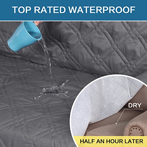 Funda de sofá impermeable con correa antideslizante para evitar manchas 4
