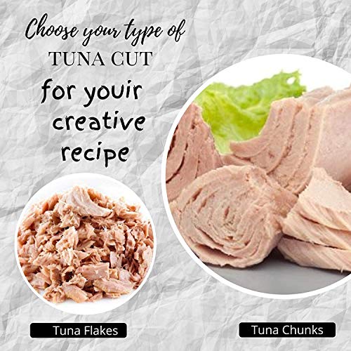 Image of Oceans Secret Tuna Chunks in Brine 400gm Pack of 8 Canned Tuna Fish | Balanced Nutrition | Light Taste | in Clean Brine | Premium Cuts Ready to Eat