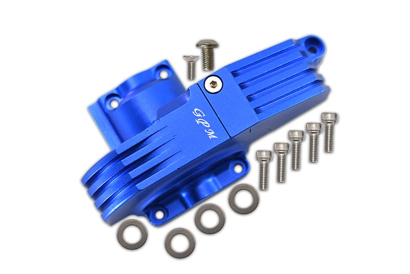 Aluminum Main Gear Cover For Traxxas 1:10 4WD MAXX 89076-4 / 4WD MAXX with WideMAXX 89086-4/1:8 4WD Maxx Slash 6S 102076-4 Upgrades - Blue