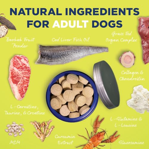 Vetericyn-All-in-1-Multifunctional-Dog-Supplement-Digestive-Enzymes-Glucosamine-and-Chondroitin-for-Bone-and-Joint-Support-Vitamins-Antioxidants-Prebiotics-Probiotics-and-Omegas-90-Count Vetericyn All in 1 Multifunctional Dog Supplement Digestive Enzymes Glucosamine and Chondroitin for Bone and Joint Support Vitamins Antioxidants Prebiotics Probiotics and Omegas 90 Count