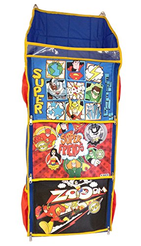 Image of DC Super Friends Fun Hanging Rack, Folding Wall Hanging Shelves, FR3B DC1