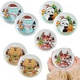 Bye Byes Hot - Paquete de 8 calentadores de bolsillo reutilizables de PVC para mascotas, diseño de dibujos animados, solución de calor