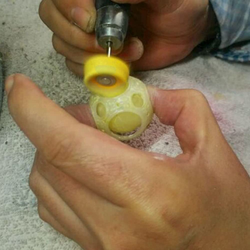 Tarcza Polerska, 100 Szt. Głowica Szlifierska Do Szlifowania Filcu Narzędzie Ścierne Tarcza Do Polerowania Biżuterii Nakładka Polerska/100Pcs Yellow Cloth