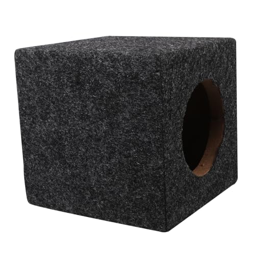 Mikinona Car Audio Subwoofer Box Wooden Speaker Enclosure for Trucks Durable Easy Setup Design Reliable Sound Quality for Custom Audio Systems