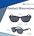 In Style Eyes Insight Full Reader Sunglasses - Full-Rimmed, Non-Bifocal Glasses with UV Protection - Non-Polarized Lens - Black - 1.75x