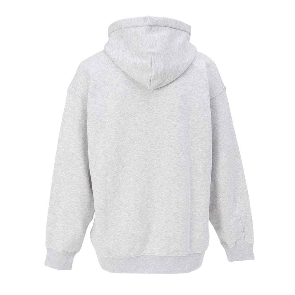 On Sudadera Gris Running Club Hoodie Crater de Corte Holgado