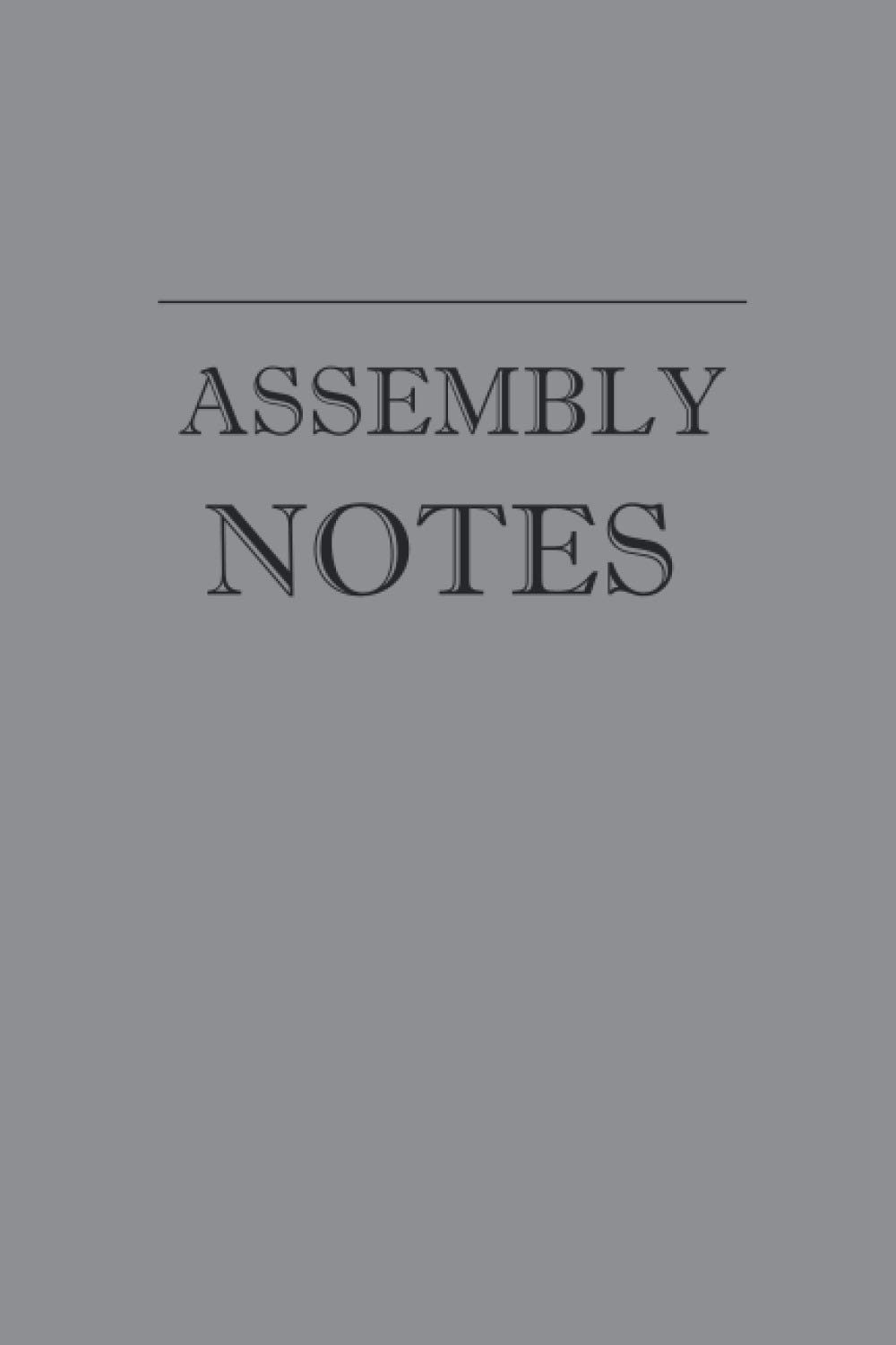 JW Assembly Notes: Notebook for JW Conventions | Blank Lined Assembly Journal, Gift Idea | 120 pages, 6 x 9 Inch (15.2 x 22.9 cm) (JW Notebooks)