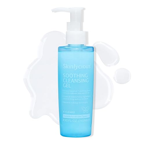 Gel limpiador calmante para la cara, elimina el maquillaje sin perturbar el equilibrio de la piel. Ayuda a eliminar imperfecciones debido a la piel