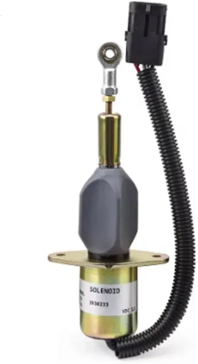 Fuel Tank Vent Valve Solenoid 12V 24V Engine Fuel Shutdown Solenoid Valve 3930233 3928161 3930234 3964624 SA-4335-24 SOL22024 For Cummins 6ct 8.3 Komat Carbon Canister Solenoid Valve(24V)