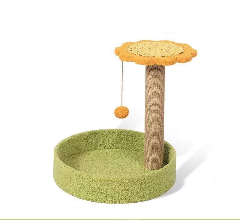 Large Cat Scratching Post, Flower Design, Sisal Sturdy, For Indoor Cats
