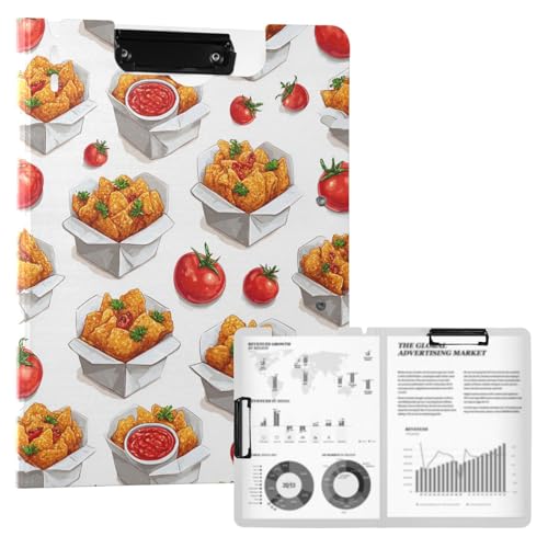 FFYHO Fried Chicken with Tomatoes A4 Waterproof Foldable...