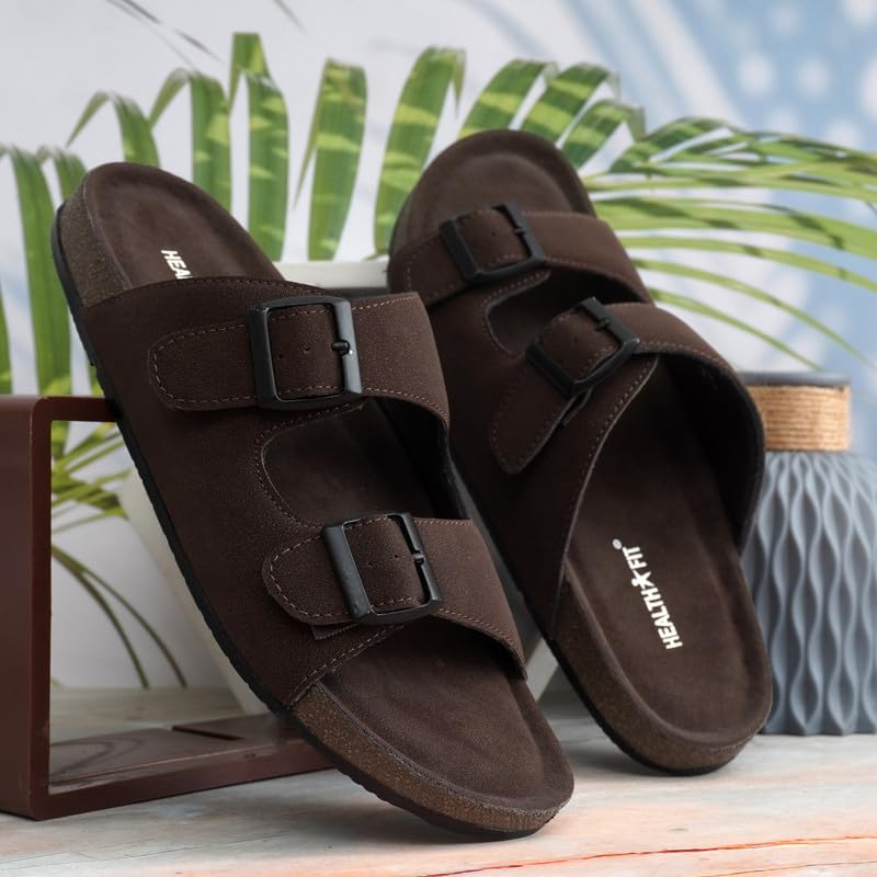 Image of HEALTH FIT Comfortable & LightWeight | Fashionable & Everyday Stylish & Durable Design Slip-on Style Flip Flops for Gents 3075