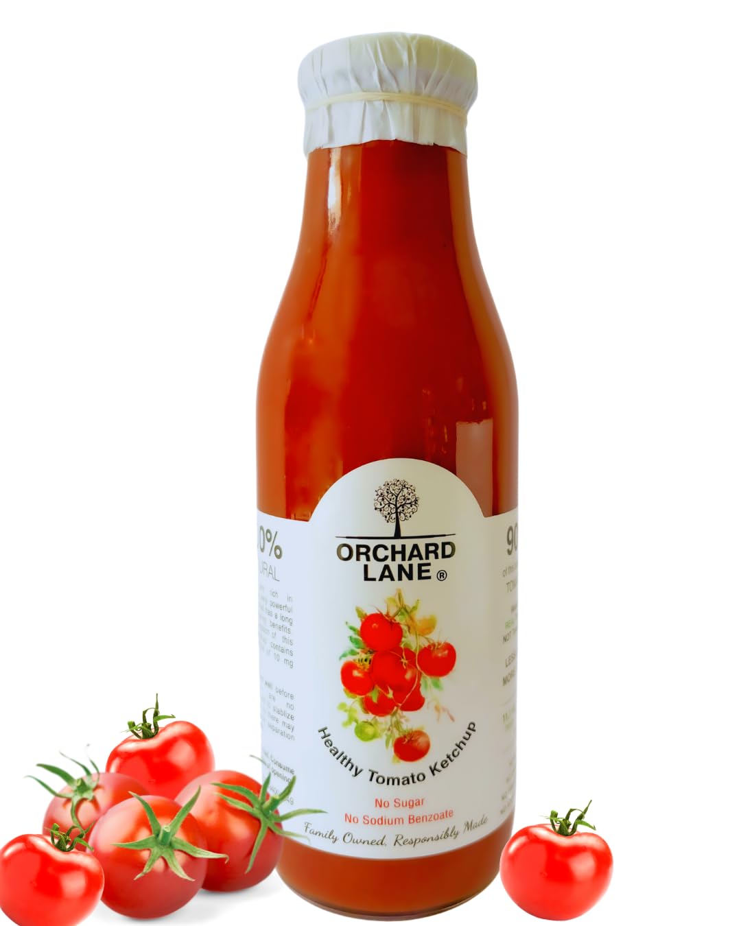 Sponsored Ad - Healthy Tomato Ketchup 600g | No refined Sugar- made with Jaggery| Low Calorie Sauce and Homemade taste | No Preservatives or Chemicals | Value Family Pack | Glass Bottle | High Tomato Content | Natural Ketchup for Kids & Adults