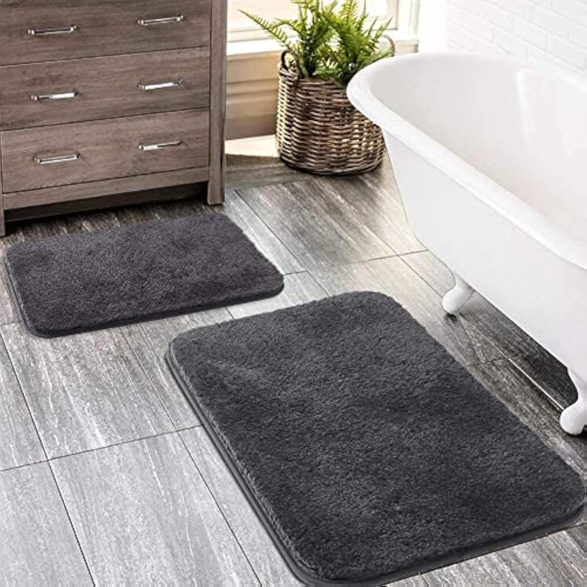 Microfiber Water Absorbent Bath Mat, Big Size