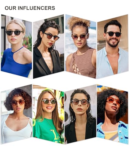 SOJOS Retro Small Round Sunglasses for Men Women Trendy Circle Style UV400 Lenses Unisex Sun Glasses SJ22512