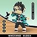MACTANO Anime Demon Figure Micro Mini Building Set Slayer Tanjiro Kamado Building Block Toy for Adult-1187pcs